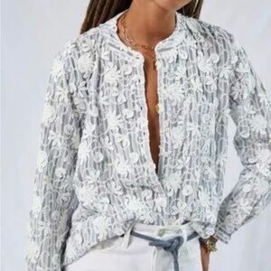 LIKE NEW Anthropologie Pilcro Whitney Trapeze Buttondown Shirt